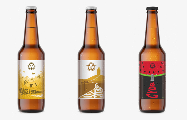 Visual identity design for the “Kozia bródka” brewery