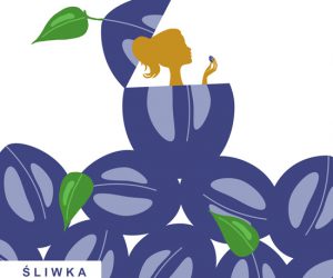 Plakat konkursowy „Design by Śliwka Nałęczowska 2020”